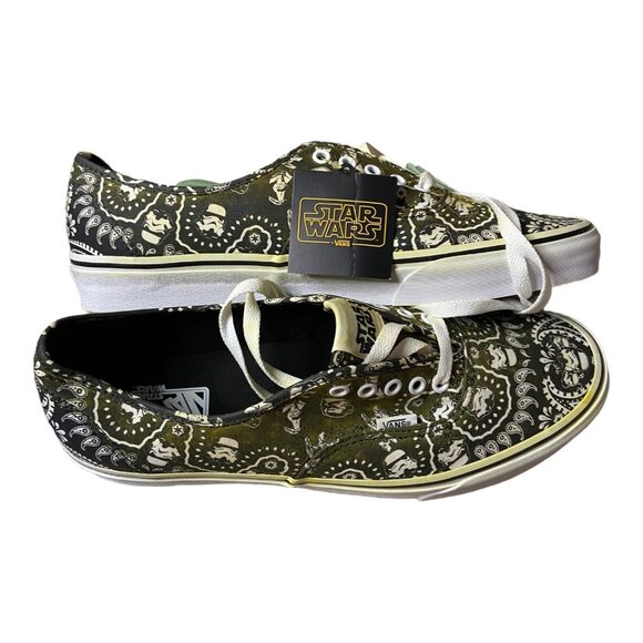 Vans X Star Wars Stormtroopers LIMITED green sprayed shoe paisley NEW men US11.5 - Picture 3 of 7